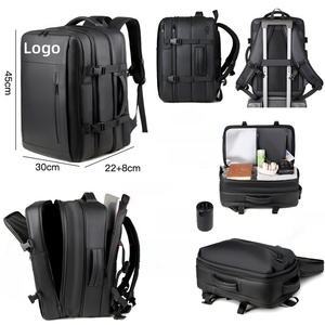 Không thấm nước PU + Oxford kinh doanh Ba lô công suất lớn mở rộng máy tính xách tay Ba lô đa chức năng du lịch Ba lô với USB - Product Image 3