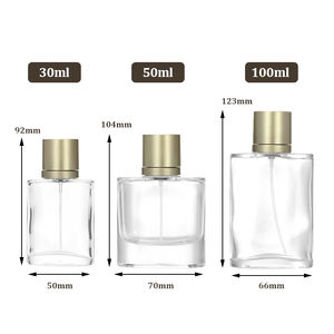 ขวดน้ำหอมแก้วใสฝ้า 30 มล. 50 มล. 100 มล. แบบเติมได้ ขวดสเปรย์น้ำหอมสำหรับเครื่องสำอาง ฝาปิดสีดำ หัวปั๊มแบบลูกกลิ้ง - Product Image 5