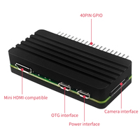 Raspberry beri Pi Zero 2W sarung logam penyerap panas cangkang pendingin pasif paduan aluminium untuk Rpi zero 2W