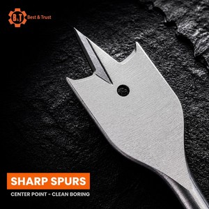 <span class=keywords><strong>13</strong></span> buah <span class=keywords><strong>Set</strong></span> mata bor datar Paddle untuk DIY paket kotak Kit mata bor Spade dipoles pertukangan kayu - Product Image 6