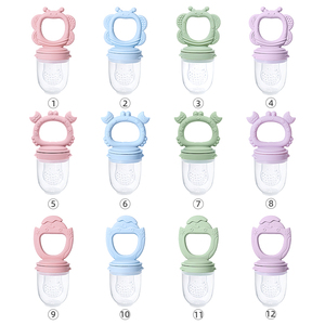 Bé cấp thực phẩm Silicone núm vú thực phẩm tươi sống trung chuyển trái cây trẻ sơ sinh mọc răng <span class=keywords><strong>Teether</strong></span> đồ chơi sản phẩm em bé bap miễn phí Phthalate miễn phí - Product Image 6