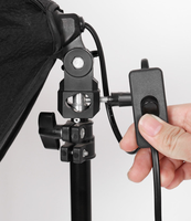 Kit d'éclairage photographique 85W/135W avec boîte à lumière 50x70cm pour studio, enregistrement vidéo, podcast, tournage, photographie