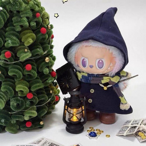 A <strong>Small</strong> Elf Bubu <strong>Doll</strong> with a Colorful Cloak, a Two-generation Vinyl Figurine, a Sitting Party Outfit Set. - Product Image 3