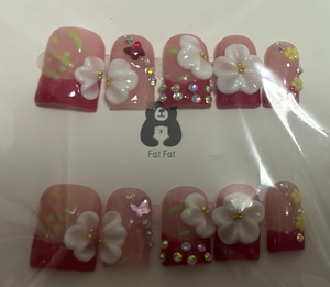 <span class=keywords><strong>Faux</strong></span> ongles à presser FatFat faits main, forme canard bébé, style européen carré - Product Image 3