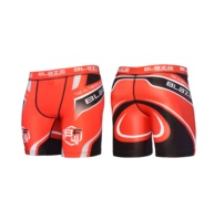 Short de compression personnalisé pour hommes, entraînement de fitness MMA extensible, séchage rapide, vêtements de sport légers, vente en gros, impression personnalisée, OEM