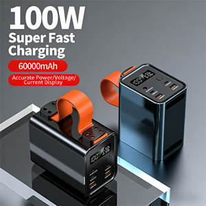 Batterie Li-polymère à grande capacité <span class=keywords><strong>de</strong></span> charge rapide PD 66W 100W portable personnalisée avec lumière extérieure - Product Image 3