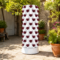 Jardin hydroponique intelligent en tour, système de culture vertical à 10 niveaux avec pompe de circulation d'eau pour la maison, la cuisine, le bureau, le balcon
