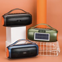 Nouvelle Enceinte Solaire Bluetooth P1089S Portable Extérieure avec Poignée, Stéréo, Basses Puissantes, Sans Fil, Radio FM, Lecteur Carte TF, OEM