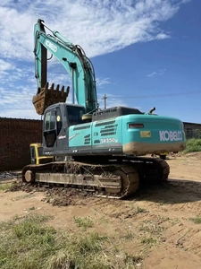 Excavatrice sur chenilles d'occasion Kobelco SK350 35T, fabriquée au Japon, en excellent état, avec brise-roche, certifiée CE - Vente Flash - Product Image 2