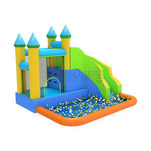 <span class=keywords><strong>Château</strong></span> gonflable familial <span class=keywords><strong>de</strong></span> petite taille <span class=keywords><strong>de</strong></span> la marque WOLONG avec toboggan, en PVC/nylon, capacité <span class=keywords><strong>de</strong></span> 180 kg pour 5 passagers, installation facile - Product Image 6