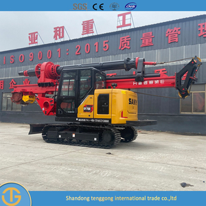 저렴한 가격 판매 휴대용 태양열 말뚝 박기 15m 크롤러 장착 파일 드라이버 유압 회전 드릴 장비 - Product Image 6