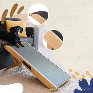 Wooden Dog Ramp Anti-Slip Solid Wood Pet Stairs For Small Dogs Home Use Rectangle Shape H656 - Product Image 1