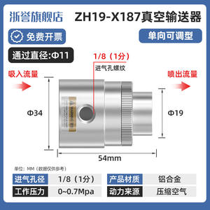 เครื่องขยายลมแบบไหลสูง ZH10/20/30/40-BX185 รุ่น LT32A สำหรับระบบลำเลียงแบบนิวเมติกส์และระบบยกสูญญากาศประสิทธิภาพสูง - Product Image 3