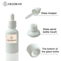 Flacons compte-gouttes en verre de luxe avec emballage en tube de papier Flacons compte-gouttes d'huile essentielle de sérum de 10ml
