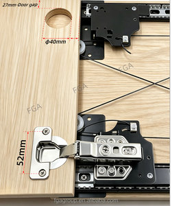 Système de glissières invisibles pour portes d'armoires, rails silencieux pour tiroirs, en acier laminé à froid, pour cuisine, salle de bain, chambre à coucher - Product Image 6