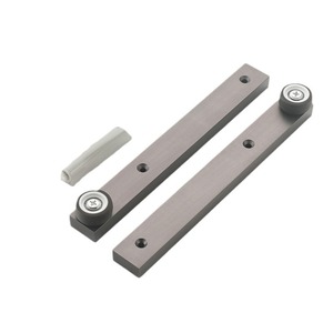 JYCHardware Quincaillerie de rail de guidage pour porte coulissante de bibliothèque pliante et porte pivotante dissimulée à montage supérieur, en alliage d'aluminium, à commande unique - Product Image 2