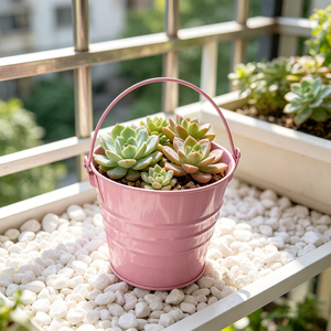 High-quality party supplies and decorations Cubo De Metal Pink 10x10.5cm Party Decorations - Product Image 4