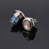 CMP 30mm Métal Acier Inoxydable Bouton Poussoir Interrupteur marche/arrêt