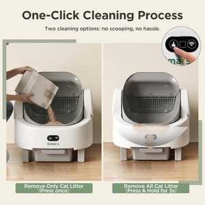 Lettiera Intelligente Autopulente per <span class=keywords><strong>Gatti</strong></span>, Toilette Automatica per Animali Domestici con Controllo WiFi tramite APP, Facile da Pulire, con Tappetino per Lettiera, per Gattini e <span class=keywords><strong>Gatti</strong></span> Adulti - Product Image 6