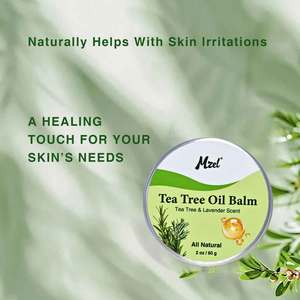 Bálsamo de aceite de árbol de té Natural de etiqueta privada para piel seca <span class=keywords><strong>y</strong></span> con <span class=keywords><strong>picazón</strong></span>, bálsamo calmante para la piel del cuerpo <span class=keywords><strong>y</strong></span> la cara - Product Image 5