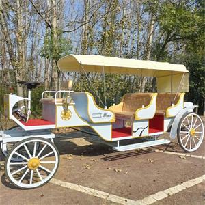 Parc d'attractions, remorque pour chevaux de mariage, transport spécial pour mariage, chariots tirés par des chevaux royaux, chariot électrique - Product Image 6