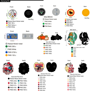 Bán Buôn Tùy Chỉnh Kim Loại Cứng Mềm Men Pins Động Vật Phim Hoạt Hình Ve Áo Pin Huy Hiệu <span class=keywords><strong>Cap</strong></span> Huy Hiệu Hat Pin Huy Hiệu - Product Image 4