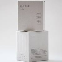 Boîte en papier recyclé biodégradable écologique haut de gamme sur mesure pour l'emballage du café, impression offset avec logo personnalisé