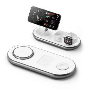 Nuevo Cargador Inalámbrico Magnético 3 en 1 Plegable, Base de Carga Rápida de Aleación de Aluminio para iPhone 17 Pro Max, iWatch y AirPods - Product Image 1