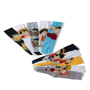 Chaussettes mi-mollet colorées à motifs originaux, style streetwear tendance, chaussettes en coton peigné pour hommes, chaussettes mi-mollet 2025 - Product Image 4