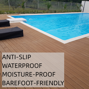 Suelo de WPC para Exteriores de Alta Resistencia, Resistente a los Rayos UV, Impermeable, para Jardín, Madera Plástica Compuesta, Terraza - Product Image 3