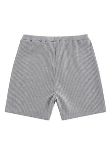 กางเกงขาสั้นแบบถักสองสีสำหรับผู้ชายกางเกงขาสั้นผ้ายืดระบายอากาศผ้าโพลีเอสเตอร์ผสมยางยืดแบบมีเชือกผูกลำลองจัดส่งจากผู้ผลิต - Product Image 4