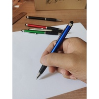 Stylo Gel Multifonctionnel Personnalisable avec Logo, Pointe 1,0 mm, Encre Noire et Bleue, Écologique, Rechargeable, Promotionnel, Nouveauté pour Écran Tactile