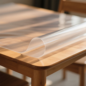Super klare transparente PVC-Folie Wasserdichte blaue Basis Super klares transparentes PVC-Rollen material - Product Image 1