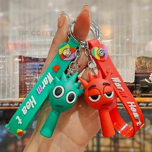 クロスボーダー爆発PVCキーホルダーリズムゲームドールペンダント学生バッグギフト - Product Image 3