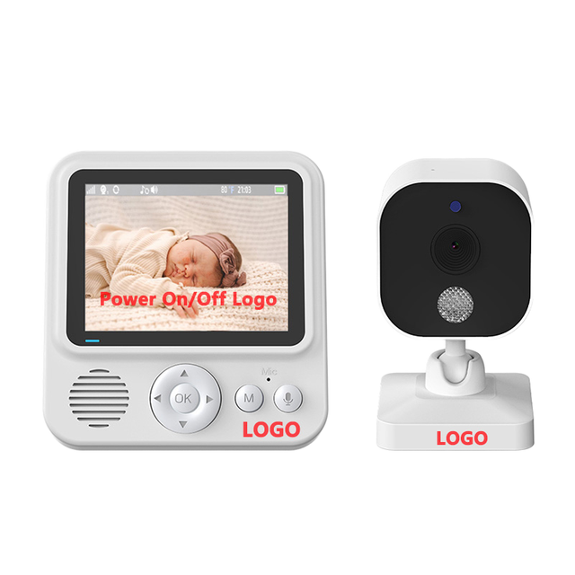 Hot Sales 720P HD 2.8 Inch LCD Screen 2.4G Wireless Babyphone Camera Temperature Detection Two-Way Talk Smart Audio Baby Monitor