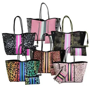 2023 women Designer handbags famous brands customize handbag large Perforate neoprene beach bag the shoulder wholesale tote bag