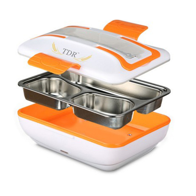 Wholesale Modern Plastic Portable Tiffin Bento Thermo Electric Foods Warmer Lunch Box for Kitchen Office & Bedroom Use