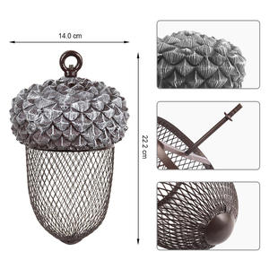 Esschert diseño original manchado pájaro carpintero casa <span class=keywords><strong>Martin</strong></span> granero Golondrina Común SWIFT Robin amor colgando Bellota comedero para pájaros - Product Image 3