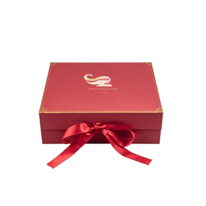 Boîtes rigides pliantes rouges pour cosmétiques, aimantées, pour le Nouvel An, avec gaufrage personnalisé pour crème visage, de l'usine chinoise Jinbar Packaging - Product Image 6