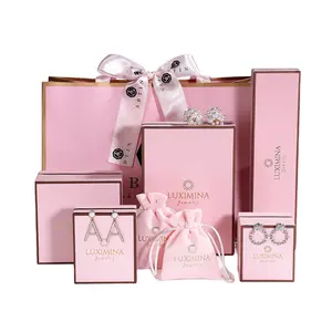 Confezione regalo e borsa per gioielli di lusso con logo personalizzato per confezione regalo per <span class=keywords><strong>gioielleria</strong></span> di fascia alta - Product Image 1