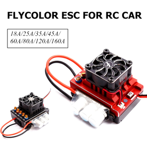 Flycolor Bộ Điều Khiển Tốc Độ Điện Tử ESC Xe Hơi Điều Khiển Từ Xa 18A 25A 35A 45A 60A 80A 120A 160A 2-3S Cho Tốc Độ Đua Xe Điều Khiển Từ Xa - Product Image 2