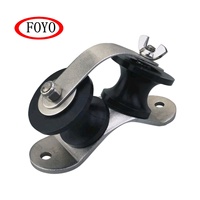 FOYO  Accessoire de bateau neuf en acier inoxydable 304 robuste, guide-câble d'ancrage de type poignée, matériel marin