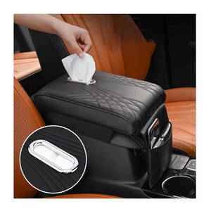 Coussin de protection universel pour accoudoir central de voiture avec support de coude amélioré et coussin surélevé, organisateur de véhicule - Product Image 1