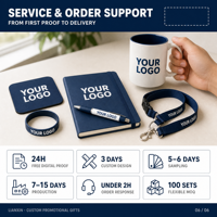 Ensemble cadeau promotionnel d'entreprise de luxe, logo personnalisé, coffret de stylo et carnet en cuir pour le bureau, pour les cadres