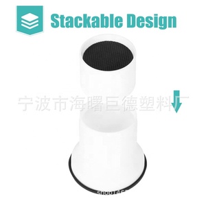 Trắng nhựa giường đồ nội thất Phụ Kiện 4 + 2 = 6 inch tròn thẳng đứng Ống sofa Bàn và ghế chân - Product Image 4