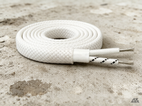 Fil et câble thermocouple plat KX-GTG-G avec conducteurs Ni-Cr/Ni-Si et gaine en fibre de verre enduite de résine de silicone