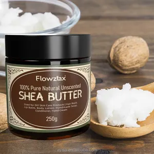 100% Pure Natural Unscent Organic Natürliche Shea butter Hautpflege Premium Body Butter-Shea Feuchtigkeit spendende Gesichts creme