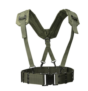 DFY813 Ropa para exteriores: Arnés en Y de nailon para suspensorios, colores verde OD, negro y marrón desierto, para cinturones tácticos de combate - Product Image 3