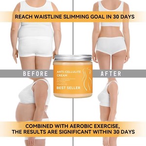 Crème <span class=keywords><strong>Anti</strong></span>-<span class=keywords><strong>Cellulite</strong></span> Bio Marque Blanche OEM | Lotion Corporelle Amincissante, Raffermissante et Liftante pour Cuisses et Mollets à la Caféine - Product Image 3