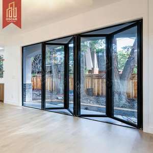 <span class=keywords><strong>Tical</strong></span> coulissant pliable en aluminium fenêtres portes économie d'énergie insonorisé intérieur extérieur résidentiel commercial bureau porte pliante - Product Image 1